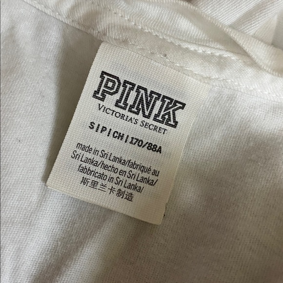 Victoria’s Secret Pink long sleeve campus tee shirt size women’s small - Picture 8 of 8
